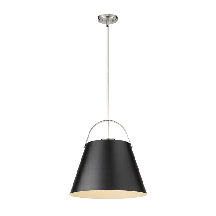 Z-Lite Z-Studio Matte Black Brushed Nickel Pendant 726P18-MB-BN | theLightShop