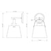 Z-Lite Z-Studio Matte Black Brushed Nickel Wall Sconce 726-1S-MB-BN | theLightShop