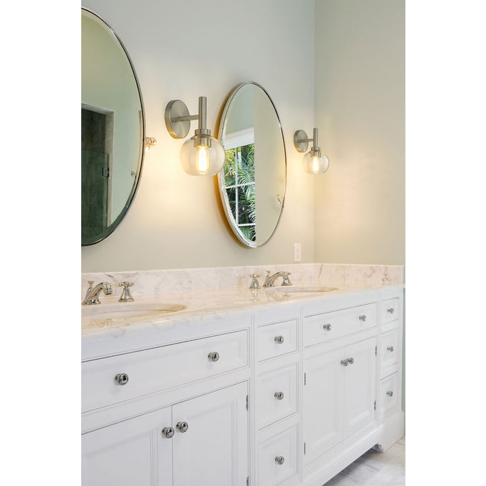 Z-Lite Sutton Brushed Nickel 1 Light Wall Sconce 7502-1S-BN | theLightShop