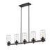 Z-Lite Tahoe Ashen Barnboard 5 Light Outdoor Linear 588-5L-ABB | theLightShop