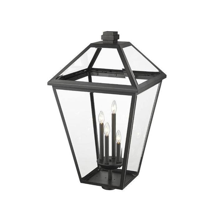 Z-Lite Talbot Black 4 Light Outdoor Post Mount Fixture 579PHXLXR-BK | theLightShop