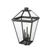 Z-Lite Talbot Black 4 Light Outdoor Post Mount Fixture 579PHXLXR-BK | theLightShop