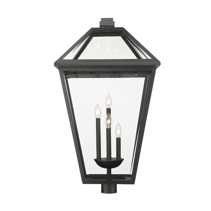 Z-Lite Talbot Black 4 Light Outdoor Post Mount Fixture 579PHXLXR-BK | theLightShop