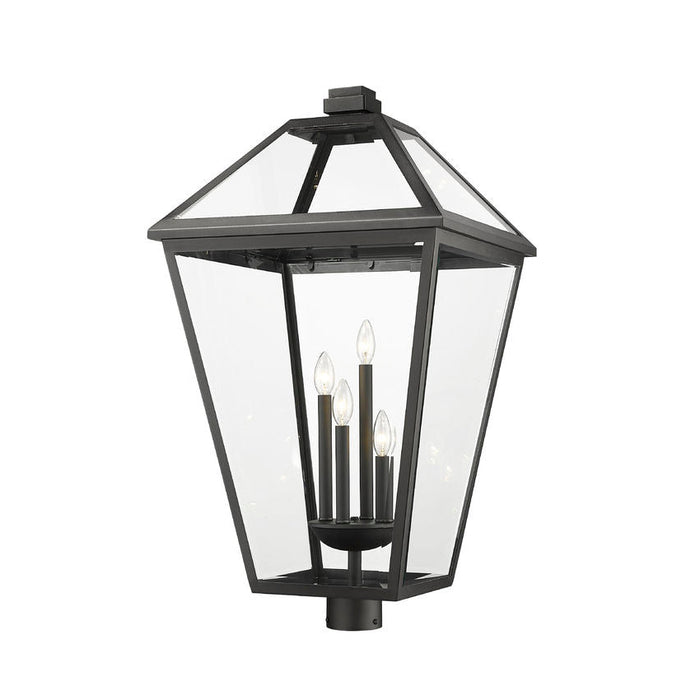 Z-Lite Talbot Black 4 Light Outdoor Post Mount Fixture 579PHXLXR-BK | theLightShop