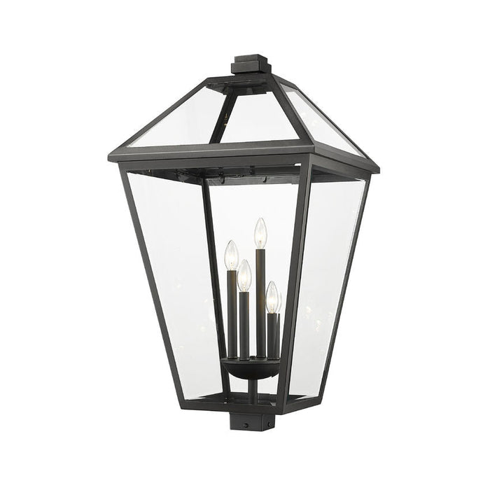 Z-Lite Talbot Black 4 Light Outdoor Post Mount Fixture 579PHXLXS-BK | theLightShop