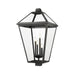 Z-Lite Talbot Black 4 Light Outdoor Post Mount Fixture 579PHXLXS-BK | theLightShop