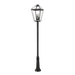 Z-Lite Talbot Black 4 Light Outdoor Post Mounted Fixture 579PHXLXR-511P-BK | theLightShop