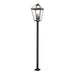 Z-Lite Talbot Black 4 Light Outdoor Post Mounted Fixture 579PHXLXS-536P-BK | theLightShop