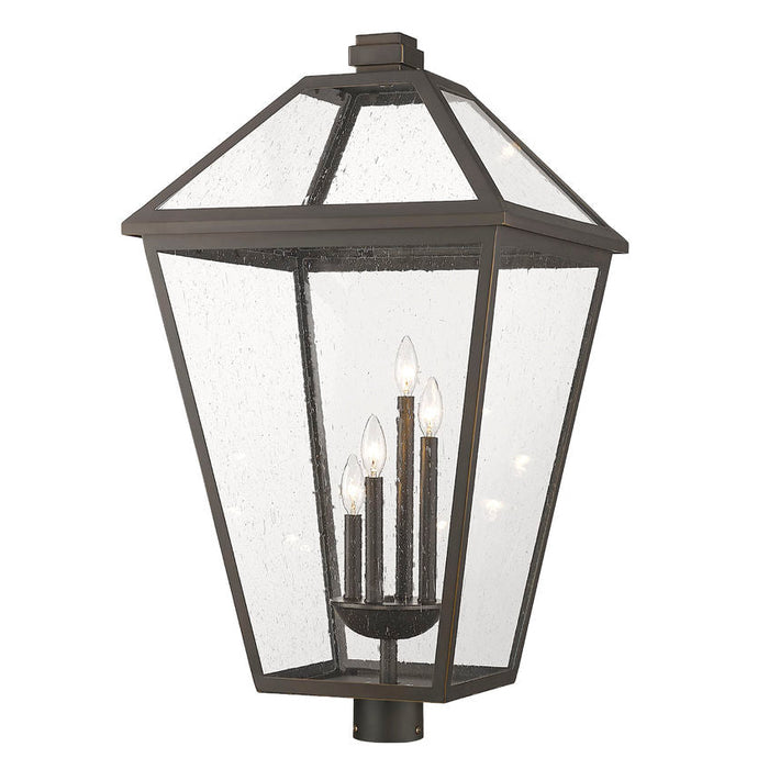 Z-Lite Talbot Oil Rubbed Bronze 4 Light Outdoor Post Mount Fixture 579PHXLXR-ORB | theLightShop