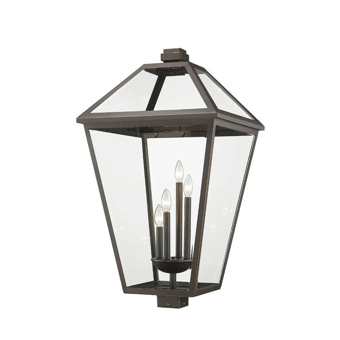 Z-Lite Talbot Oil Rubbed Bronze 4 Light Outdoor Post Mount Fixture 579PHXLXS-ORB | theLightShop