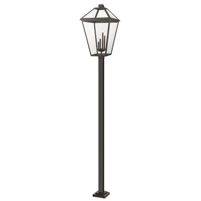Z-Lite Talbot Oil Rubbed Bronze 4 Light Outdoor Post Mounted Fixture 579PHXLXS-536P-ORB | theLightShop