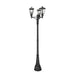 Z-Lite Talbot Outdoor Post Mounted Fixture Black 3 Light 579PHMR-3-564P-BK | theLightShop