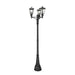 Z-Lite Talbot Outdoor Post Mounted Fixture Black 3 Light 579PHMR-3-564P-BK | theLightShop