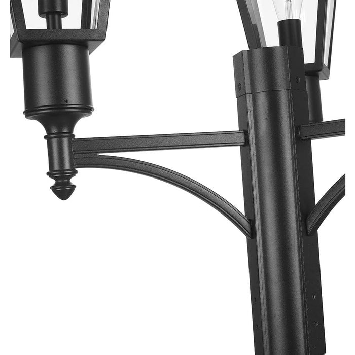 Z-Lite Talbot Outdoor Post Mounted Fixture Black 3 Light 579PHMR-3-564P-BK | theLightShop