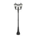 Z-Lite Talbot Outdoor Post Mounted Fixture Black 9 Light 579PHBR-3-564P-BK | theLightShop