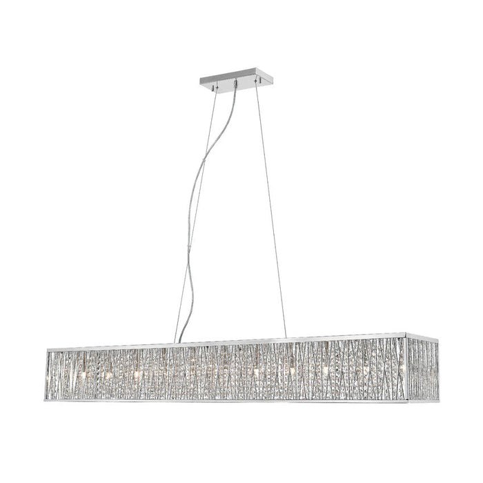 Z-Lite Terra 11 Light Linear Pendant - Chrome