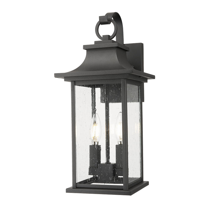 Z-Lite Tiberius 2 Light Outdoor Wall Light - Black