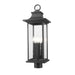 Z-Lite Tiberius 4 Light Outdoor Post Mount Fixture Black - Round