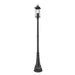 Z-Lite Tiberius 4 Light Outdoor Post Mounted Fixture - Black - 14’’