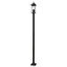 Z-Lite Tiberius 4 Light Outdoor Post Mounted Fixture - Black - 9’’