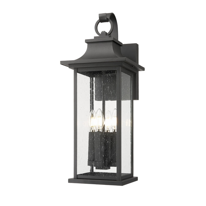 Z-Lite Tiberius 4 Light Outdoor Wall Light - Black