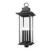 Z-Lite Tiberius 6 Light Outdoor Post Mount Fixture - Black - 12’’