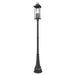 Z-Lite Tiberius 6 Light Outdoor Post Mounted Fixture - Black - 14’’