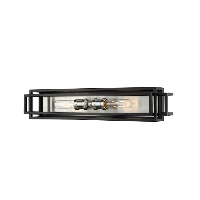 Z-Lite Titania Black Brushed Nickel Vanity 454-2V-BK-BN | theLightShop