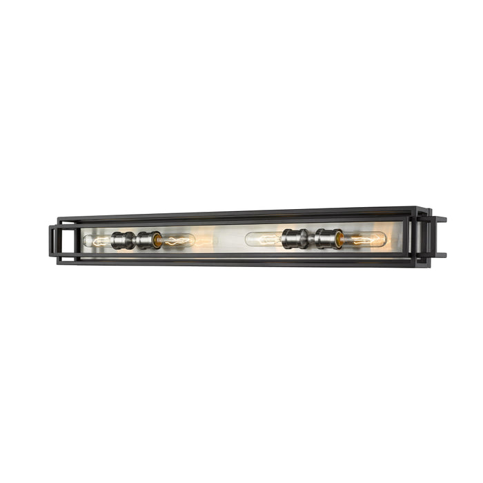 Z-Lite Titania Black Brushed Nickel Vanity 454-4V-BK-BN | theLightShop