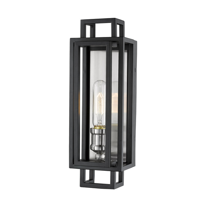 Z-Lite Titania Black Brushed Nickel Wall Sconce 454-1S-BK-BN | theLightShop