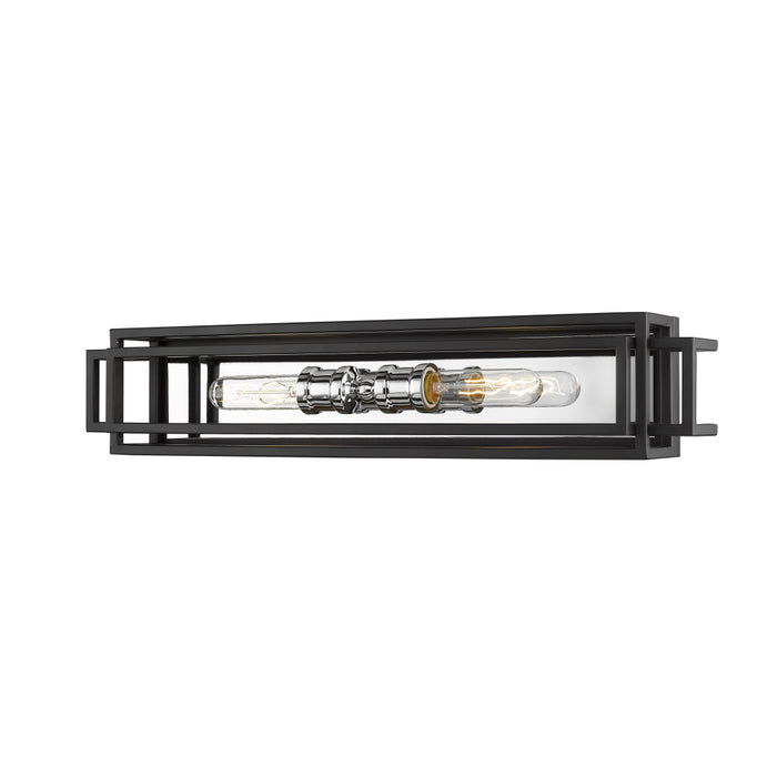 Z-Lite Titania Black Chrome Vanity 454-2V-BK-CH | theLightShop
