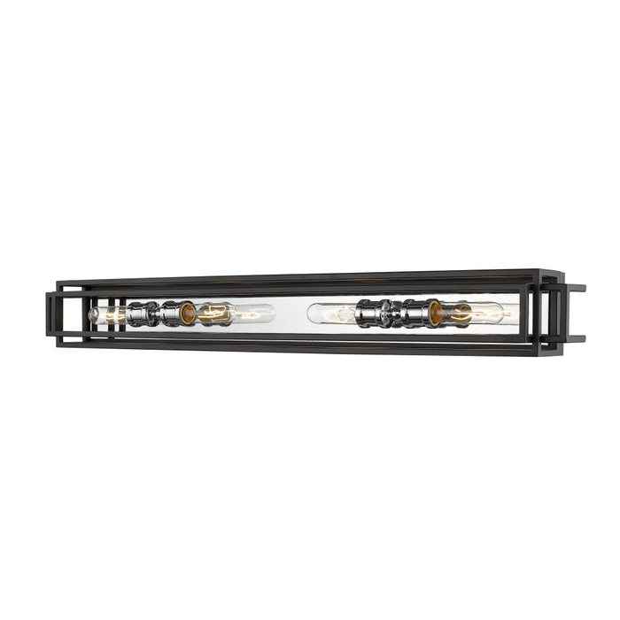 Z-Lite Titania Black Chrome Vanity 454-4V-BK-CH | theLightShop