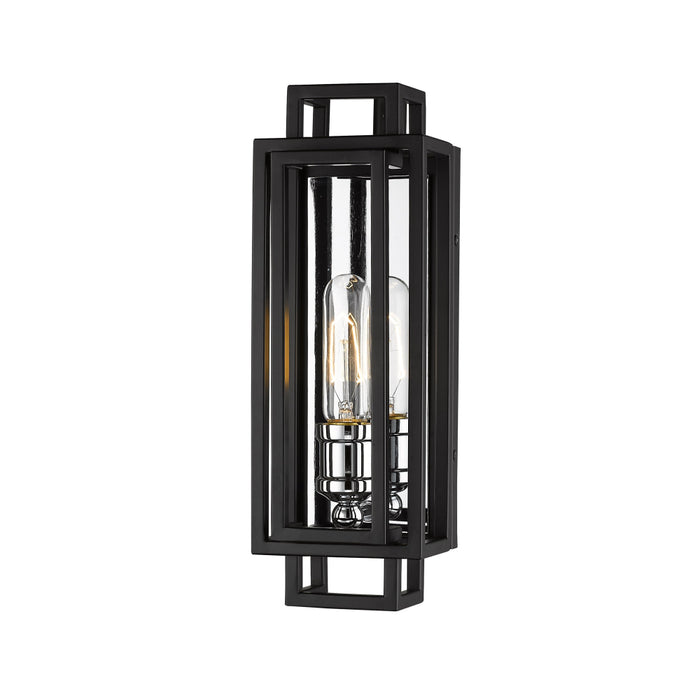 Z-Lite Titania Black Chrome Wall Sconce 454-1S-BK-CH | theLightShop