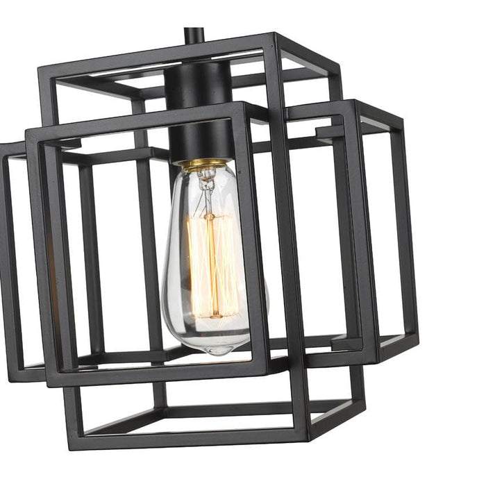 Z-Lite Titania Matte Black 1 Light Mini-Pendant 454MP-MB | theLightShop