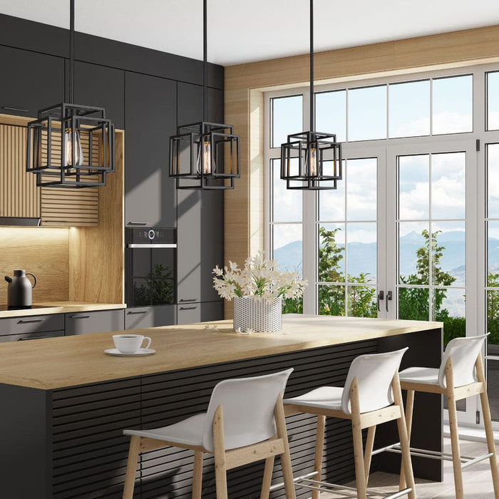Z-Lite Titania Matte Black 1 Light Mini-Pendant 454MP-MB | theLightShop