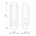 Z-Lite Titania Matte Black 1 Light Wall Sconce 454-1S-MB | theLightShop