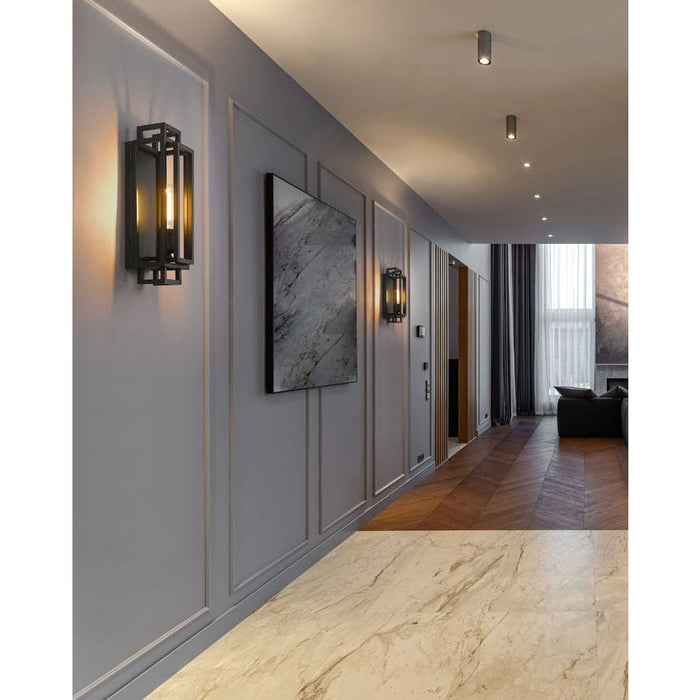 Z-Lite Titania Matte Black 1 Light Wall Sconce 454-1S-MB | theLightShop