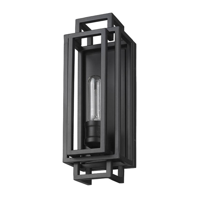 Z-Lite Titania Matte Black 1 Light Wall Sconce 454-1S-MB | theLightShop