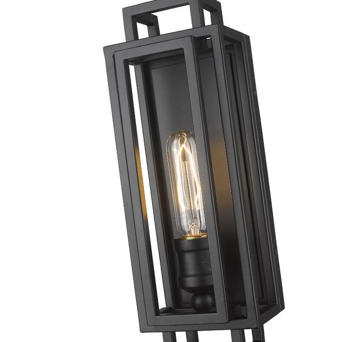Z-Lite Titania Matte Black 1 Light Wall Sconce 454-1S-MB | theLightShop