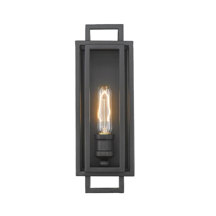 Z-Lite Titania Matte Black 1 Light Wall Sconce 454-1S-MB | theLightShop