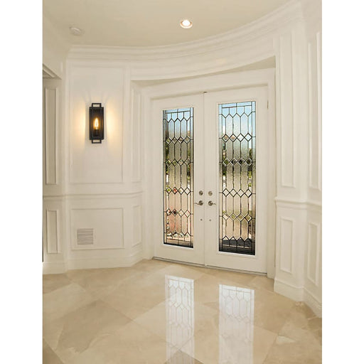 Z-Lite Titania Matte Black 1 Light Wall Sconce 454-1S-MB | theLightShop
