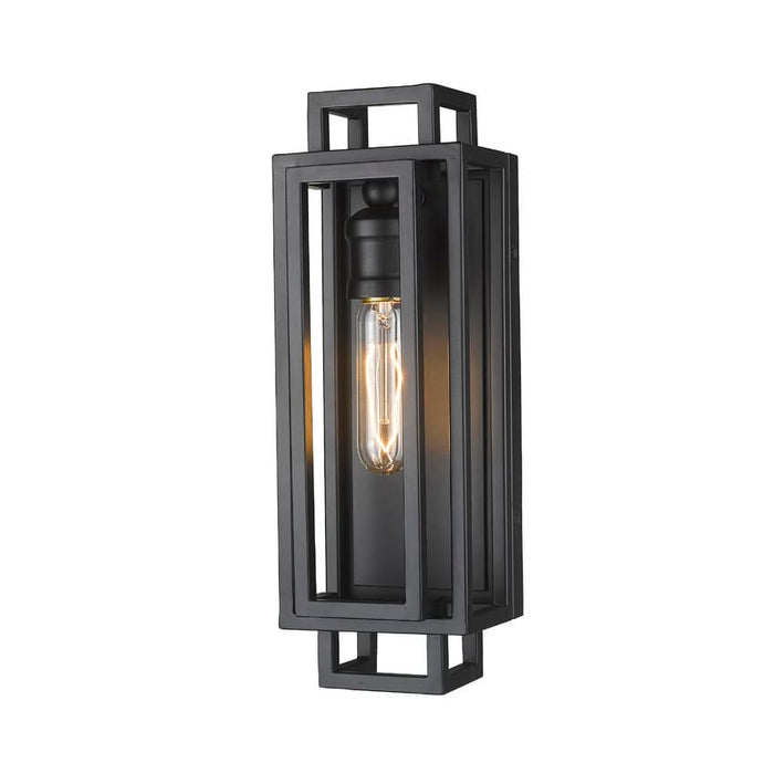 Z-Lite Titania Matte Black 1 Light Wall Sconce 454-1S-MB | theLightShop