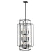 Z-Lite Titania Matte Black 12 Light Pendant 454-42MB | theLightShop