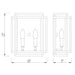 Z-Lite Titania Matte Black 2 Light Wall Sconce 454-2S-MB | theLightShop