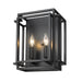 Z-Lite Titania Matte Black 2 Light Wall Sconce 454-2S-MB | theLightShop