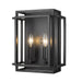 Z-Lite Titania Matte Black 2 Light Wall Sconce 454-2S-MB | theLightShop