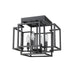 Z-Lite Titania Matte Black 4 Light Flushmount 454F-MB | theLightShop