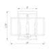 Z-Lite Titania Matte Black 4 Light Flushmount 454F-MB | theLightShop