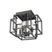 Z-Lite Titania Matte Black 4 Light Flushmount 454F-MB | theLightShop