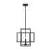 Z-Lite Titania Matte Black 4 Light Pendant 454-18MB | theLightShop